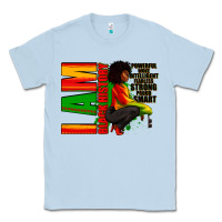 Dusty Blue I am black history Afro American woman Classic Tee - RanaPortraitStore