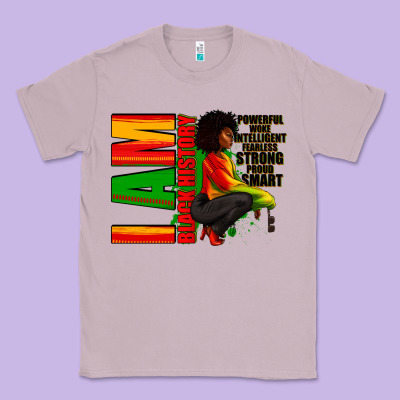 I Am Black History Afro American Woman Classic Tee Designed By Ranaportraitstore