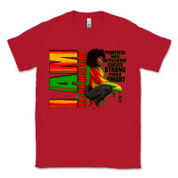 Red I am black history Afro American woman Classic Tee - RanaPortraitStore
