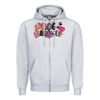 Heather Grey dog groomer Zipper Hoodie - Zillion Design Studio