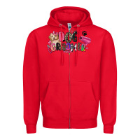 Red dog groomer Zipper Hoodie - Zillion Design Studio