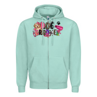 Seafoam dog groomer Zipper Hoodie - Zillion Design Studio