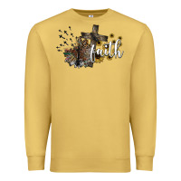 Antique Gold faith Premium Sweatshirt - SublimationCraftShop