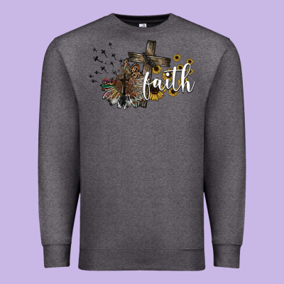 Faith Premium Sweatshirt Designed By Sublimationcraftshop