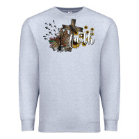 Heather Grey faith Premium Sweatshirt - SublimationCraftShop