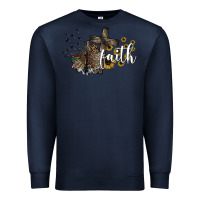 Navy faith Premium Sweatshirt - SublimationCraftShop