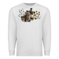 Oatmeal Heather faith Premium Sweatshirt - SublimationCraftShop