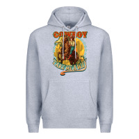Heather Grey cowboy take me away Premium Hoodie - NancyCooperArtShop