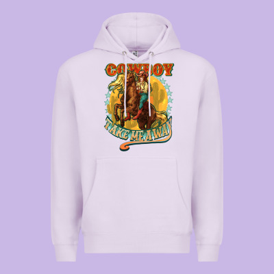 Cowboy Take Me Away Premium Hoodie Designed By Nancycooperartshop