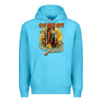 Ocean Blue cowboy take me away Premium Hoodie - NancyCooperArtShop