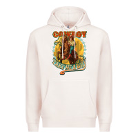 Pale Pink cowboy take me away Premium Hoodie - NancyCooperArtShop