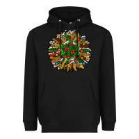Black new year sunflower Heavyweight Hoodie - RanaPortraitStore