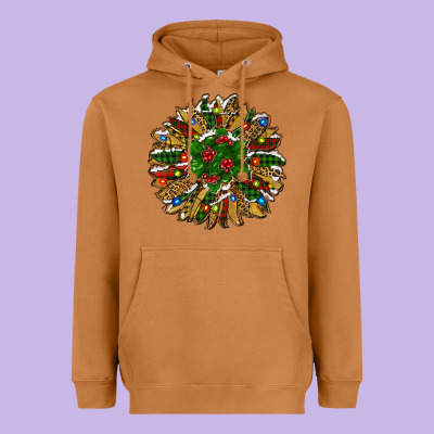 New Year Sunflower Heavyweight Hoodie Designed By Ranaportraitstore