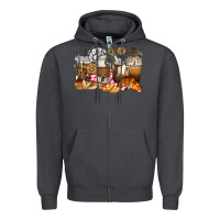Smoke bakery coffee cups Zipper Hoodie - texasbilliewilder