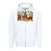 White bakery coffee cups Zipper Hoodie - texasbilliewilder