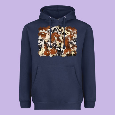 Cowhide Background Heavyweight Hoodie Designed By Zillion Design Studio