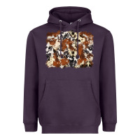 Plum cowhide background Heavyweight Hoodie - Zillion Design Studio