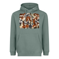 Sage cowhide background Heavyweight Hoodie - Zillion Design Studio