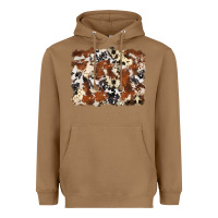 Toasted Coconut cowhide background Heavyweight Hoodie - Zillion Design Studio