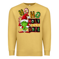 Antique Gold ho ho holy shit Premium Sweatshirt - FaDigitalArtStudio