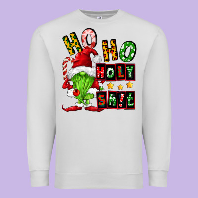 Ho Ho Holy Shit Premium Sweatshirt Designed By Fadigitalartstudio