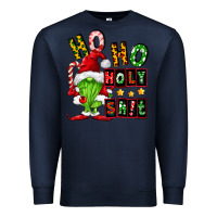 Navy ho ho holy shit Premium Sweatshirt - FaDigitalArtStudio