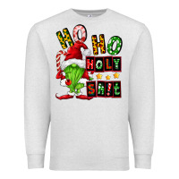 Oatmeal Heather ho ho holy shit Premium Sweatshirt - FaDigitalArtStudio
