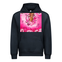 Navy Breast Cancer diva Urban Hoodie - NancyCooperArtShop