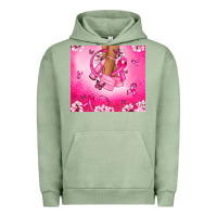 Pigment Oil Green Breast Cancer diva Urban Hoodie - NancyCooperArtShop