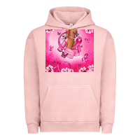 Pigment Salmon Breast Cancer diva Urban Hoodie - NancyCooperArtShop