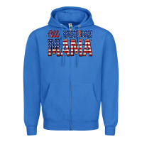 True Royal all american mama zillion Zipper Hoodie - Zillion Design Studio