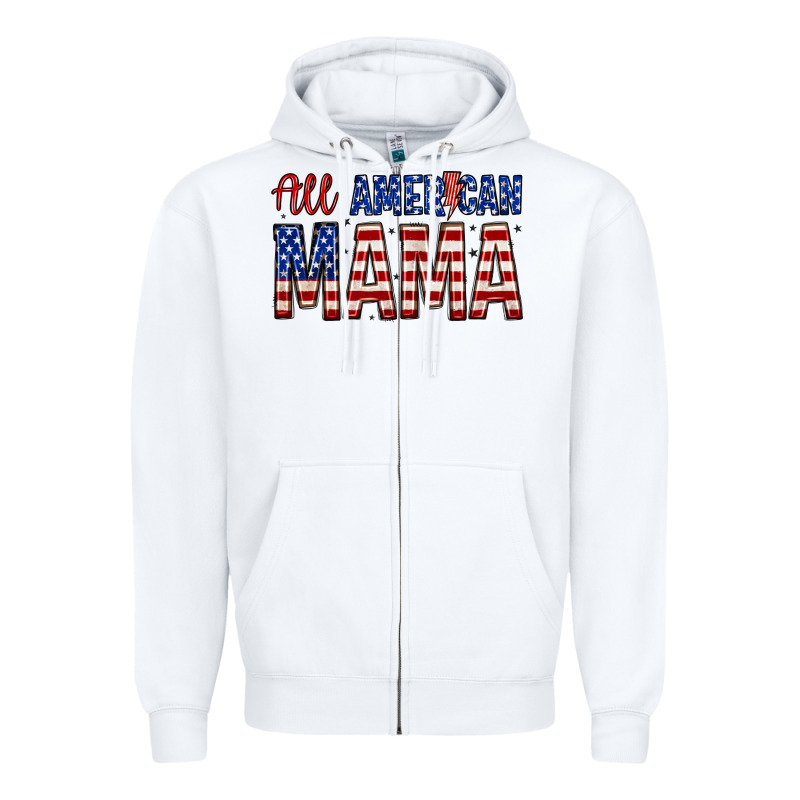 All American Mama Zillion Zipper Hoodie by Zillion Design Studio | Teevron