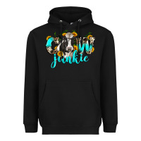 Black cow junkie Heavyweight Hoodie - Zillion Design Studio