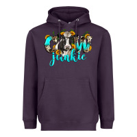Plum cow junkie Heavyweight Hoodie - Zillion Design Studio