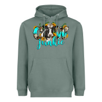 Sage cow junkie Heavyweight Hoodie - Zillion Design Studio