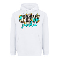 White cow junkie Heavyweight Hoodie - Zillion Design Studio