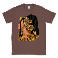 Chestnut Gold roses afro woman Classic Tee - RanaPortraitStore