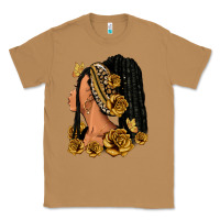 Toasted Coconut Gold roses afro woman Classic Tee - RanaPortraitStore