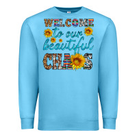 Ocean Blue welcome to our beautiful chaos Premium Sweatshirt - HRA Design Shop
