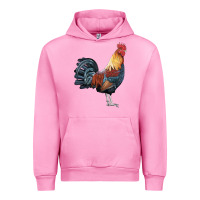 Fuchsia Pink New Hampshire Red Rooster Urban Hoodie - LillyAllenDesigns