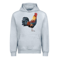 Heather Grey New Hampshire Red Rooster Urban Hoodie - LillyAllenDesigns