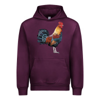 Mauve Wine New Hampshire Red Rooster Urban Hoodie - LillyAllenDesigns