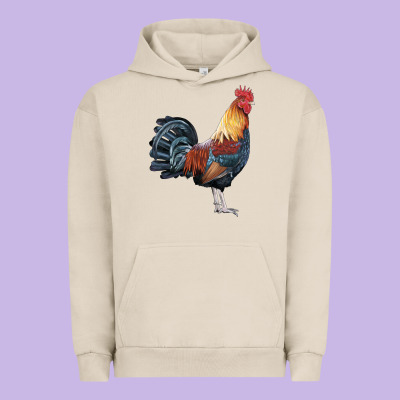 New Hampshire Red Rooster Urban Hoodie Designed By Lillyallendesigns