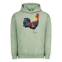 Pigment Oil Green New Hampshire Red Rooster Urban Hoodie - LillyAllenDesigns