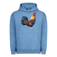 Pigment Pebble Blue New Hampshire Red Rooster Urban Hoodie - LillyAllenDesigns
