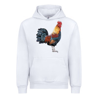 White New Hampshire Red Rooster Urban Hoodie - LillyAllenDesigns