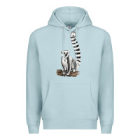 Blue Mist Ringtail Cat Premium Hoodie - LillyAllenDesigns