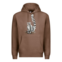 Chestnut Ringtail Cat Premium Hoodie - LillyAllenDesigns