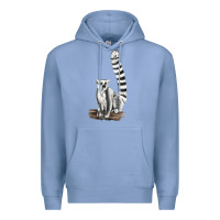 Colony Blue Ringtail Cat Premium Hoodie - LillyAllenDesigns