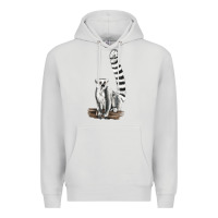 Dove Grey Ringtail Cat Premium Hoodie - LillyAllenDesigns
